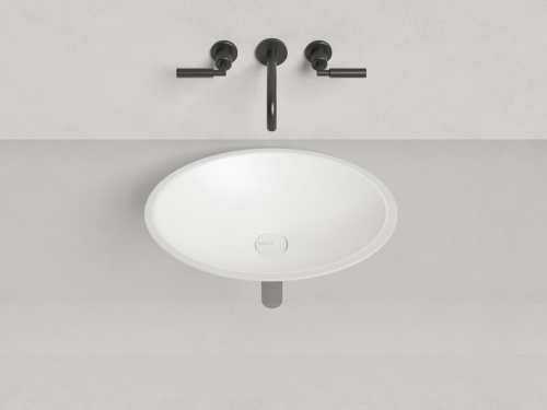 Раковина из искусственного камня S-Stone Salini MAREA 1802211M 60х40 встраиваемая цвет белый без отверстий под смеситель - фото 5